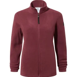 Revive Womens Fleece Jacket - Burgundy