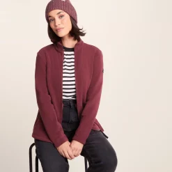 Revive Womens Fleece Jacket - Burgundy