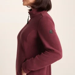 Revive Womens Fleece Jacket - Burgundy