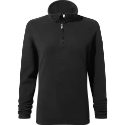 Revive Womens Quarter Zip Fleece - Black