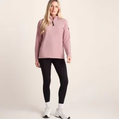 Revive Womens Quarter Zip Fleece - Faded Pink