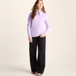 Revive Womens Quarter Zip Fleece - Lilac Blossom