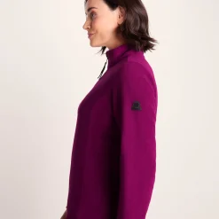Revive Womens Quarter Zip Fleece - Purple Berry