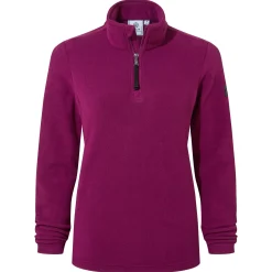 Revive Womens Quarter Zip Fleece - Purple Berry
