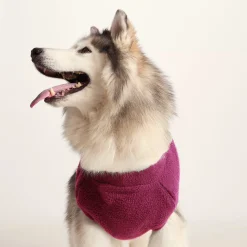 Rover Sherpa Dog Coat L - Washed Burgundy