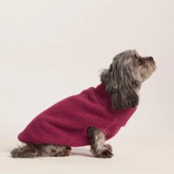 Rover Sherpa Dog Coat XS - Washed Burgundy