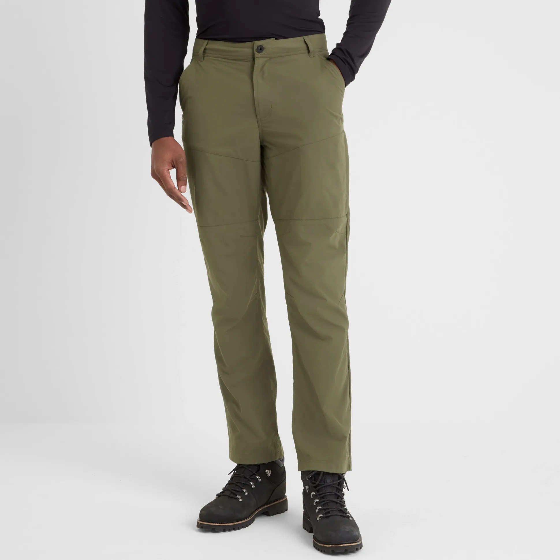 Rowland Mens Performance Trousers Long - Khaki