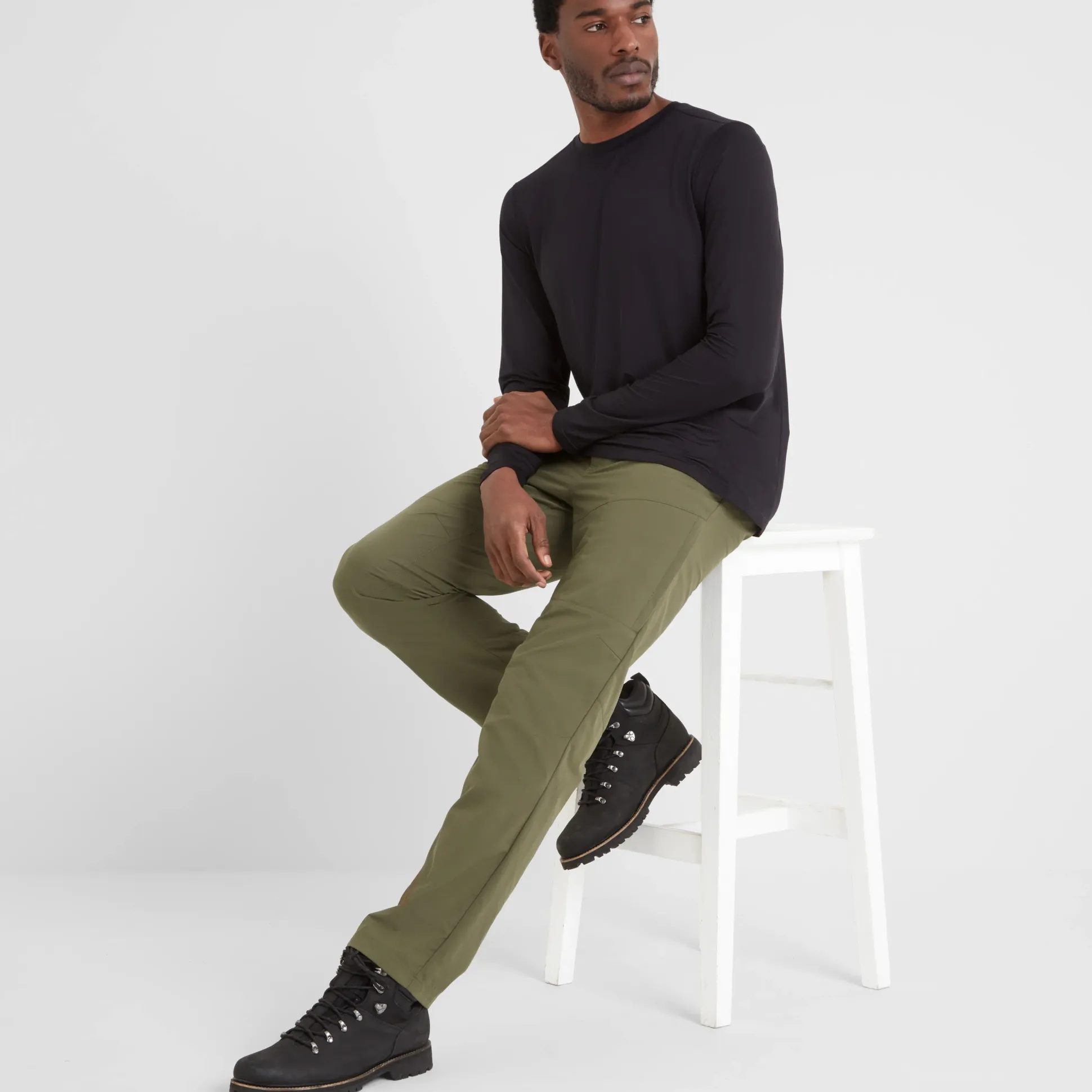 Rowland Mens Performance Trousers Regular - Khaki