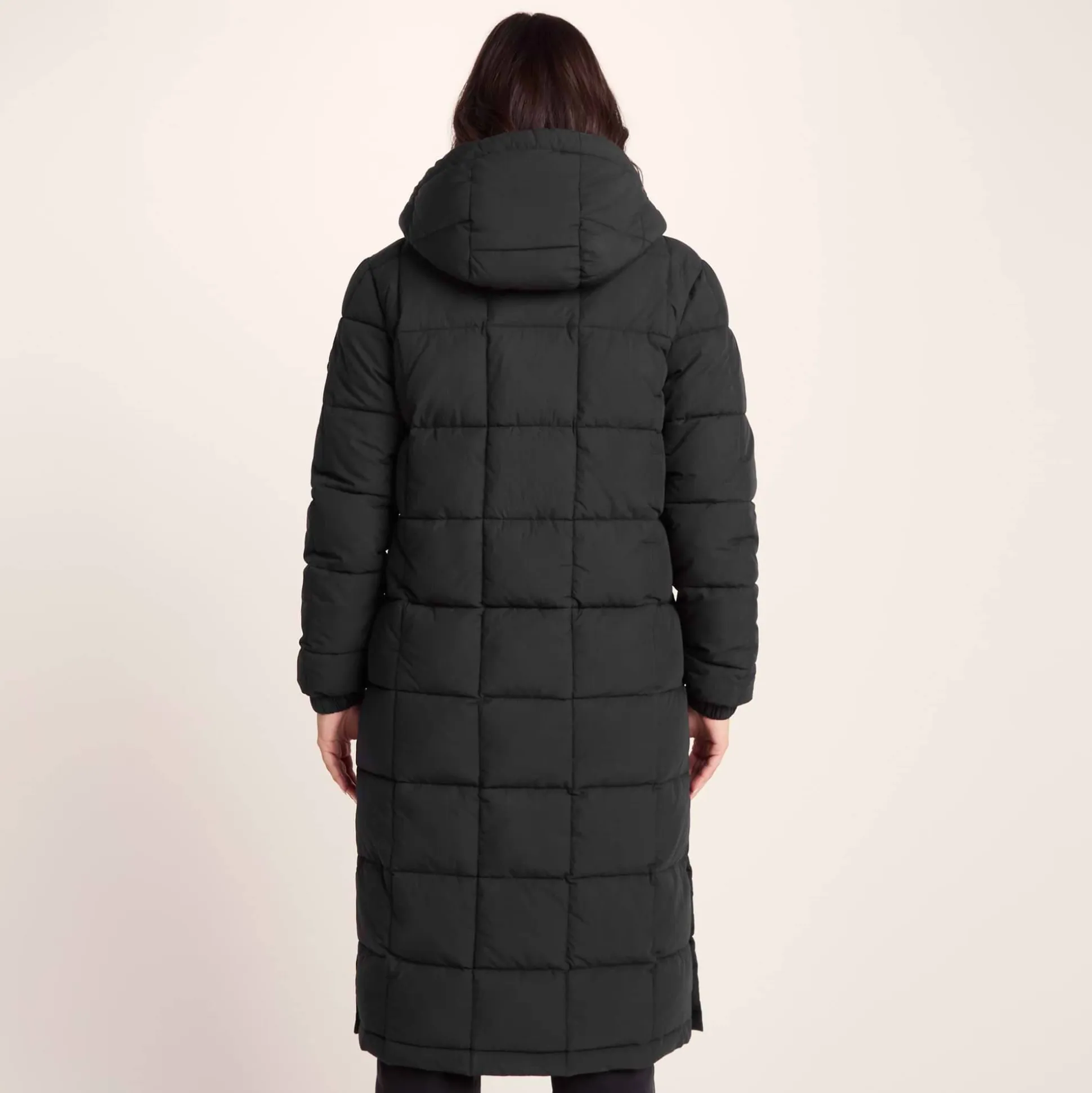 Saga Womens Long Shower Resistant Insulated Jacket - Black
