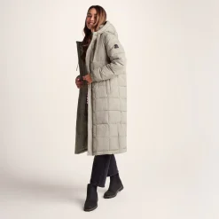 Saga Womens Long Shower Resistant Insulated Jacket - Dark Taupe