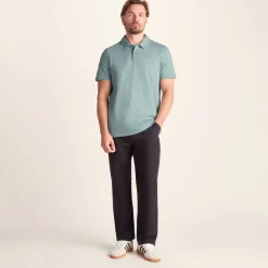 Sawyer Mens 100% Cotton Jersey Polo Shirt - Summer Sky