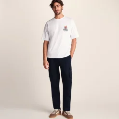 Silas Mens Cargo Trousers - Dark Indigo