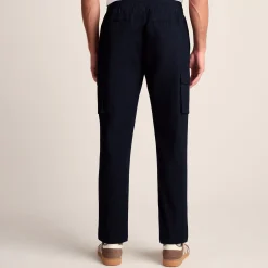 Silas Mens Cargo Trousers - Dark Indigo
