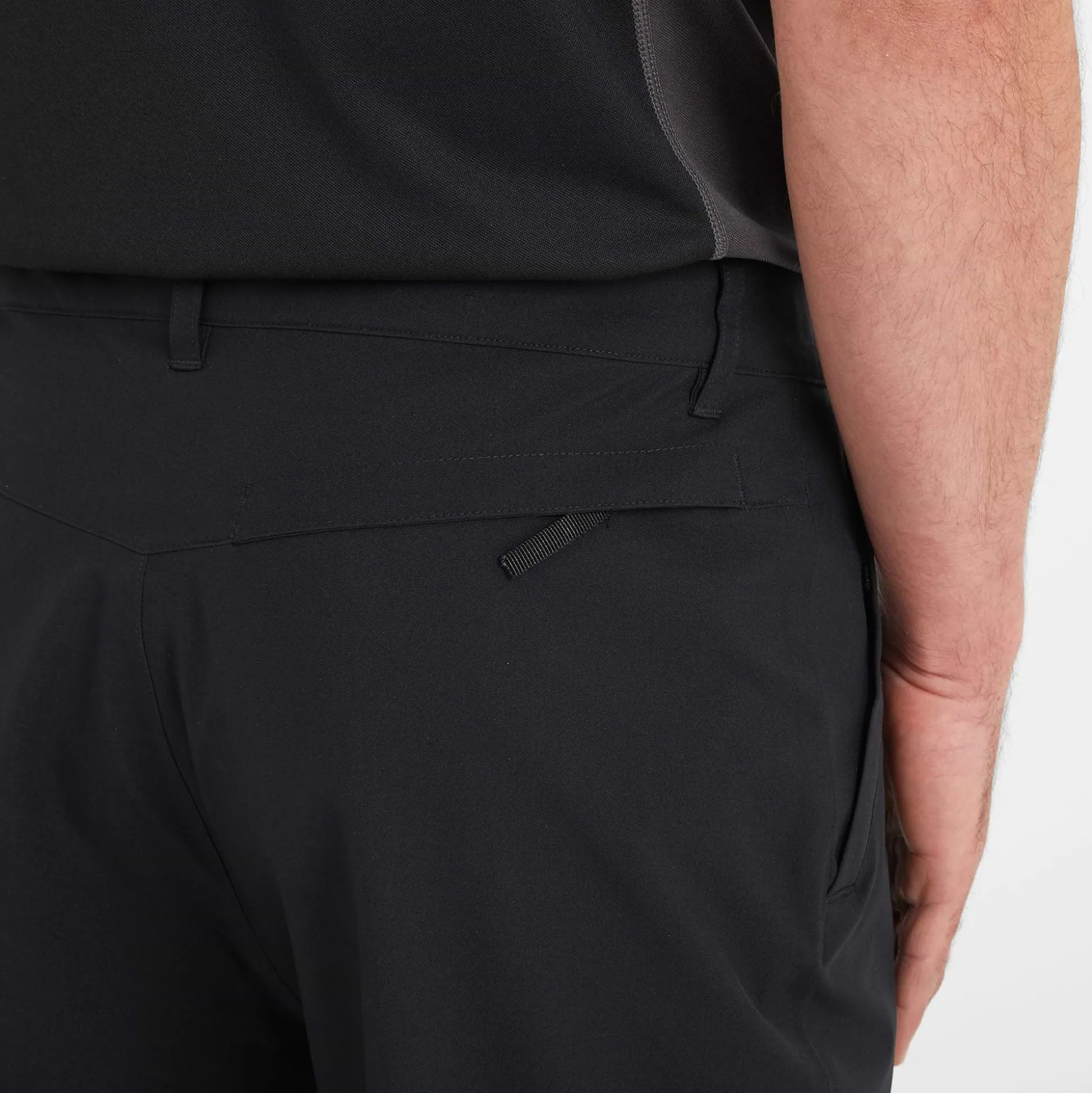 Silsden Mens Waterproof Trousers Short - Black