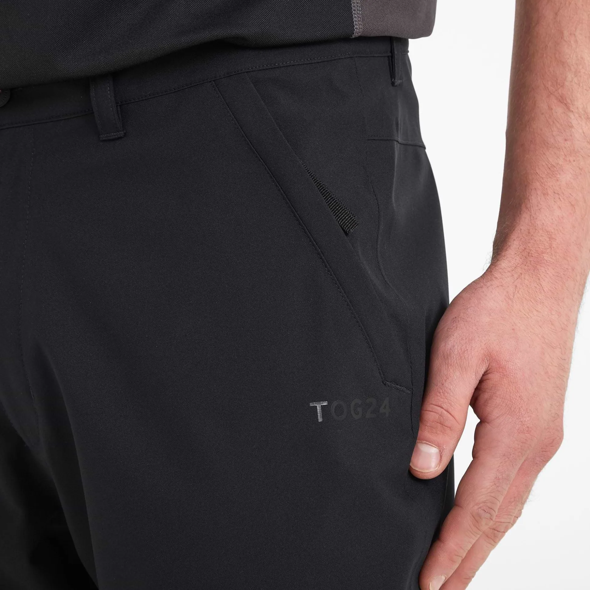 Silsden Mens Waterproof Trousers Short - Black