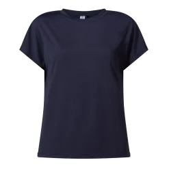 Skyla Womens Short Sleeve Performance Top - Oxford Blue