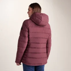 Sleight Womens Short Insulated Parka - Burgundy