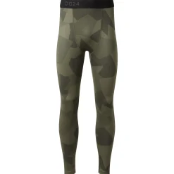 Snowdon Mens Thermal Base Layer Leggings - Khaki Camo Print