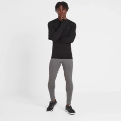 Snowdon Mens Thermal Crew Neck Base Layer - Black