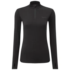 Snowdon Womens Thermal Base Layer Quarter Zip - Black