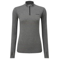 Snowdon Womens Thermal Base Layer Quarter Zip - Grey Marl