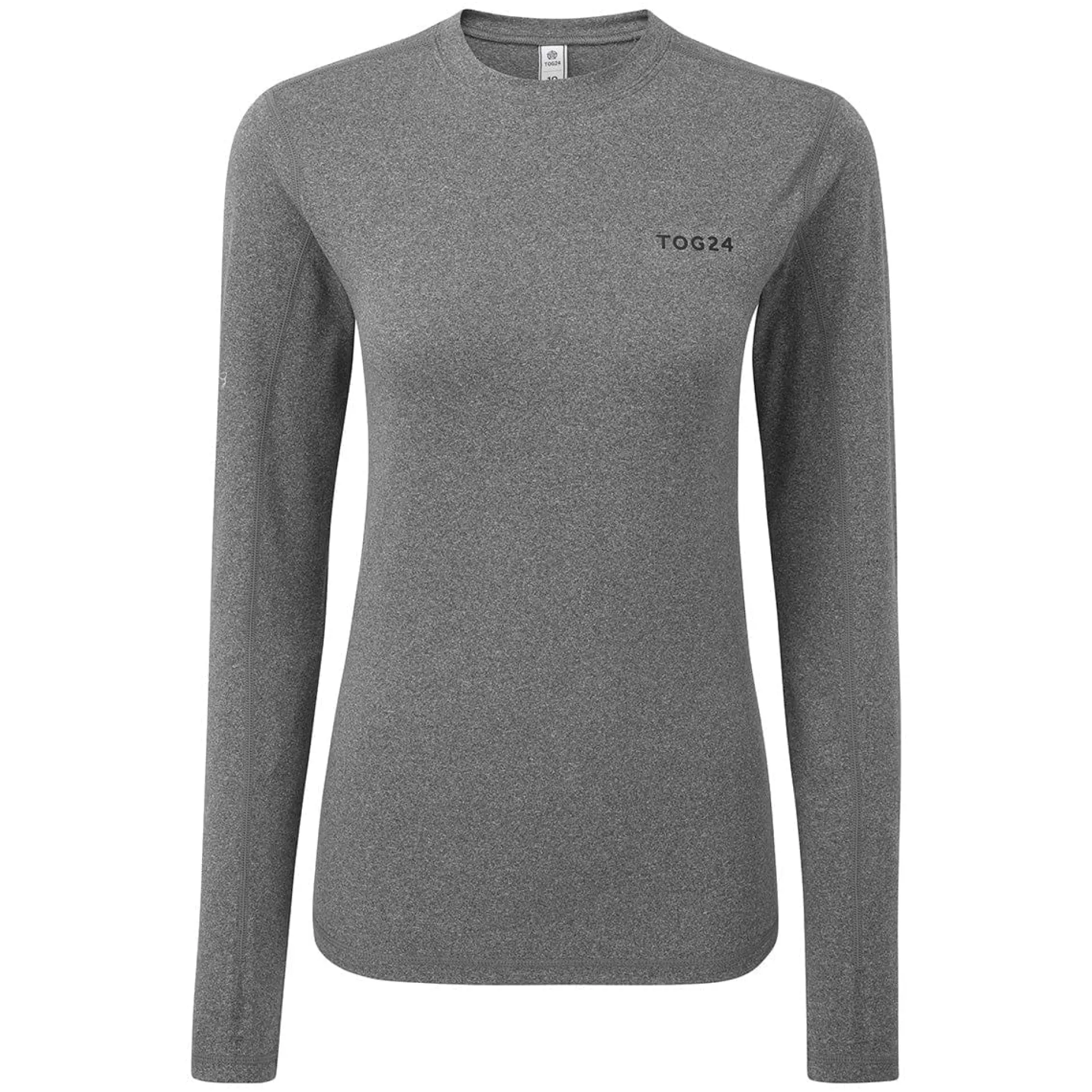 Snowdon Womens Thermal Crew Neck Base Layer - Grey Marl