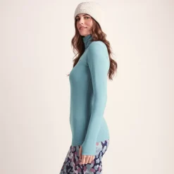 Snowdon Womens Thermal Roll Neck Base Layer - Mist Grey