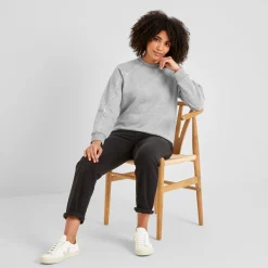 Sorina Womens Supersoft Sweatshirt - Light Grey Marl