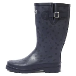 Splash Womens Wellies - Washed Blue Dalmation