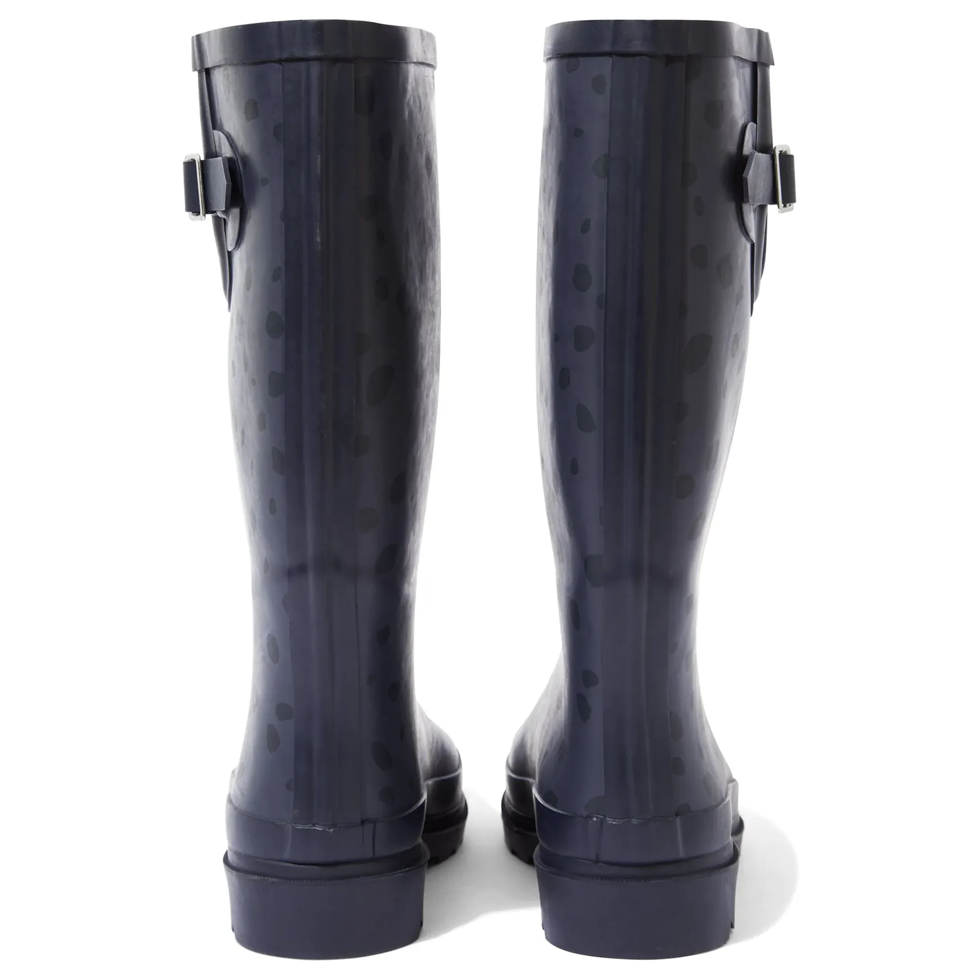 Splash Womens Wellies - Washed Blue Dalmation