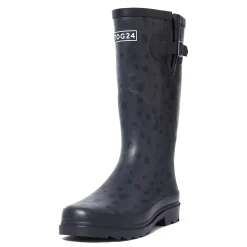 Splash Womens Wellies - Washed Blue Dalmation