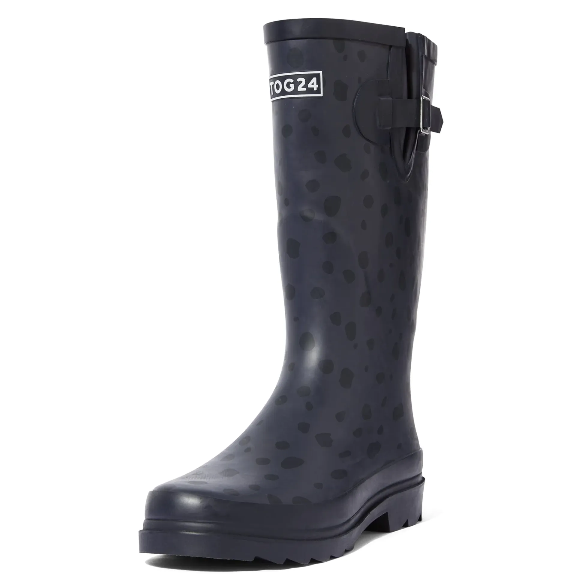 Splash Womens Wellies - Washed Blue Dalmation
