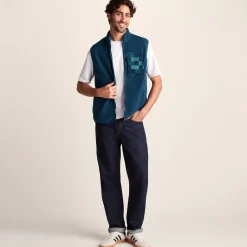 Stark Mens Relaxed Fit Microfleece Gilet - Inky Blue