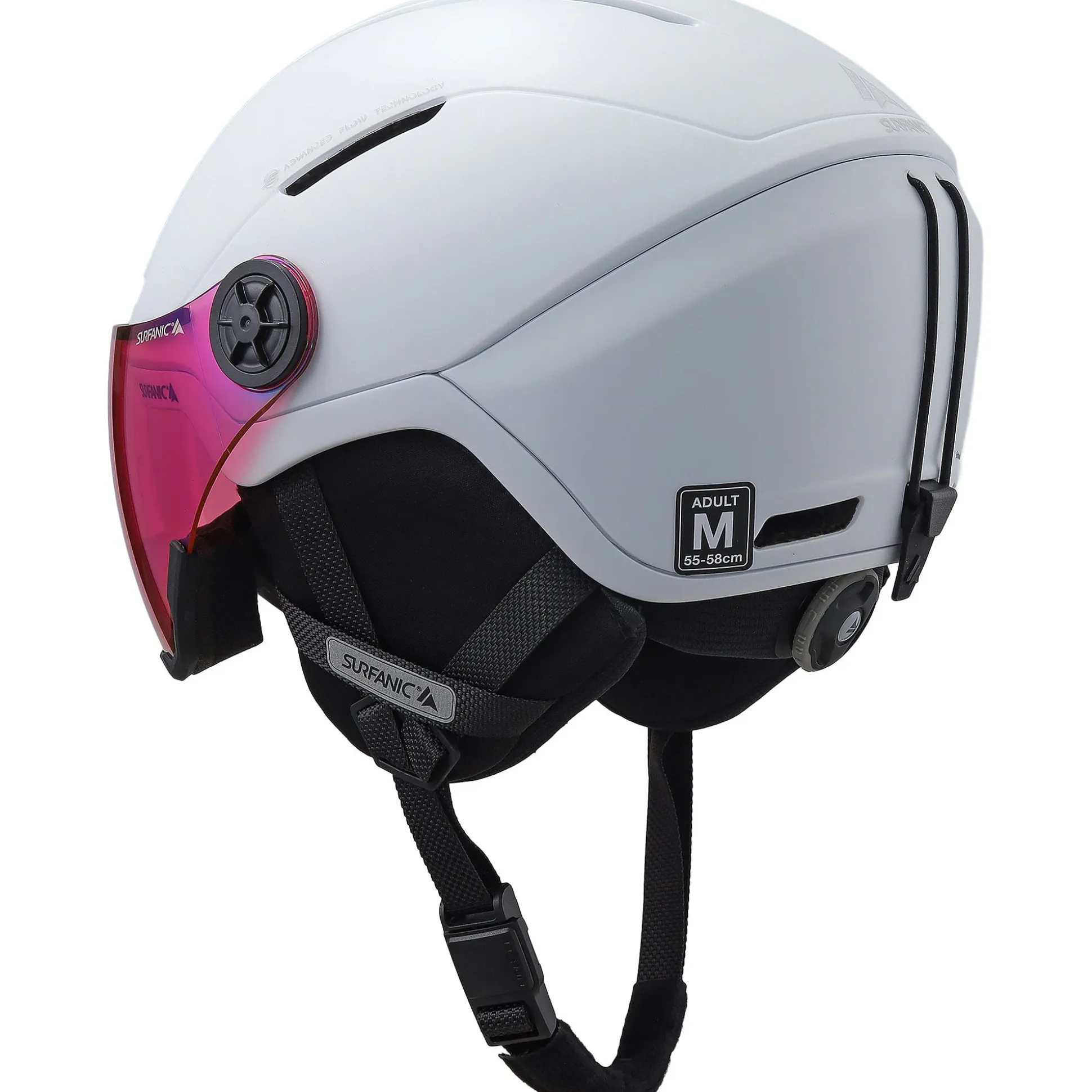 Surfanic Halo Visor Helmet - Optic White
