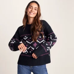 Tamara Womens Chunky Knitted Jumper - Dark Indigo