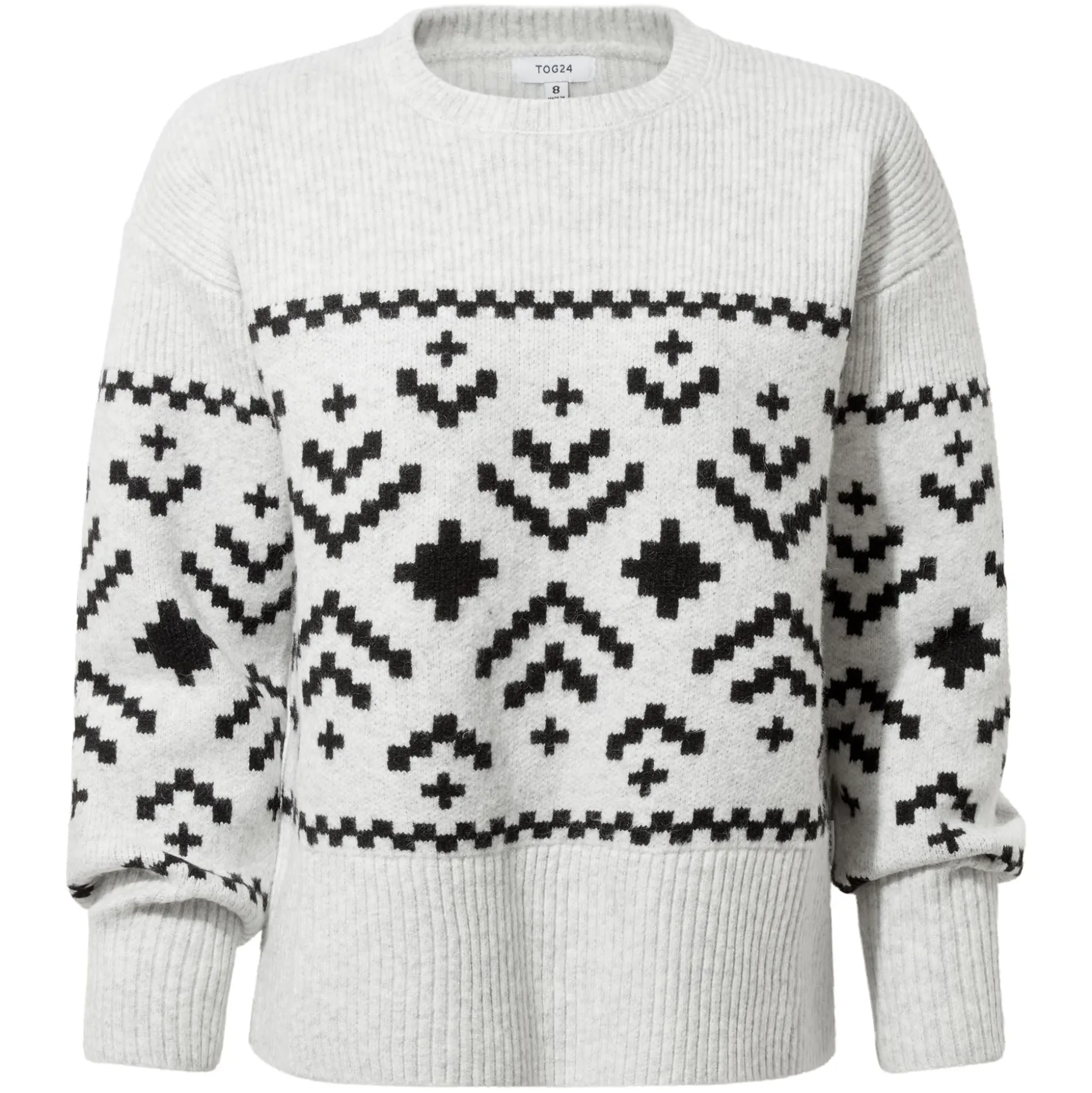 Tamara Womens Chunky Knitted Jumper - Ice Grey Marl