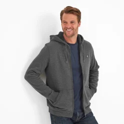 Timble Mens Sherpa Fleece Lined Hoody - Dark Grey Marl