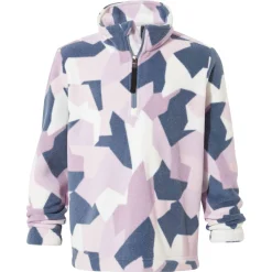 Toffolo Kids Zipneck Fleece - Abstract Mountain Print