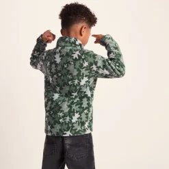 Toffolo Kids Zipneck Fleece - Oak Leaf Print