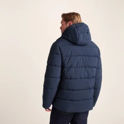Tunnard Mens Short Shower Resistant Insulated Jacket - Dark Indigo