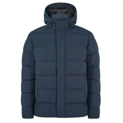 Tunnard Mens Short Shower Resistant Insulated Jacket - Dark Indigo