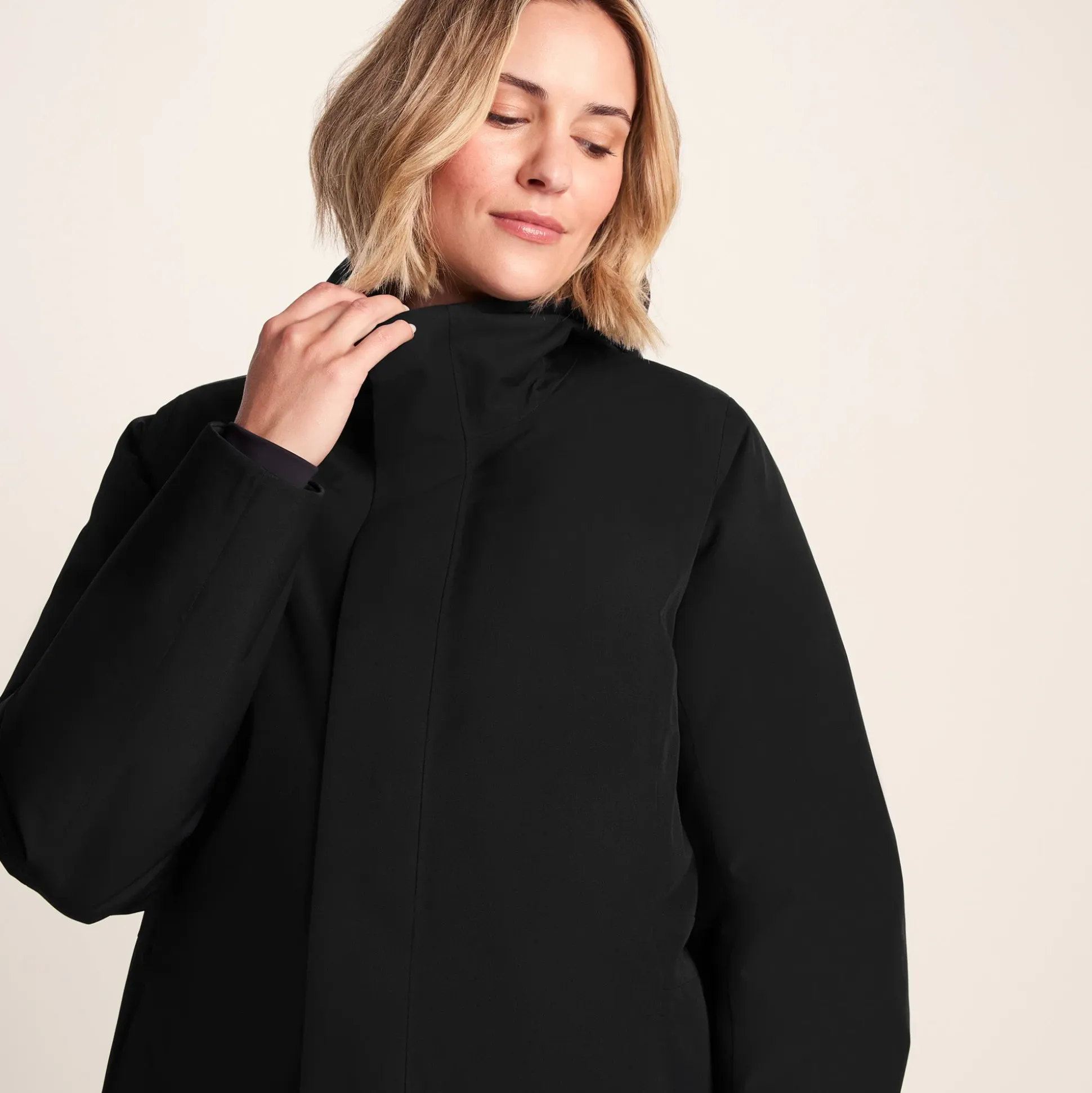 Uma Womens Waterproof Down Insulated Parka - Black