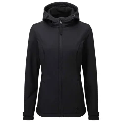 Valley Womens Softshell Hoody - Black