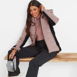 Vermont Womens Ski Jacket - Black/Faded Pink