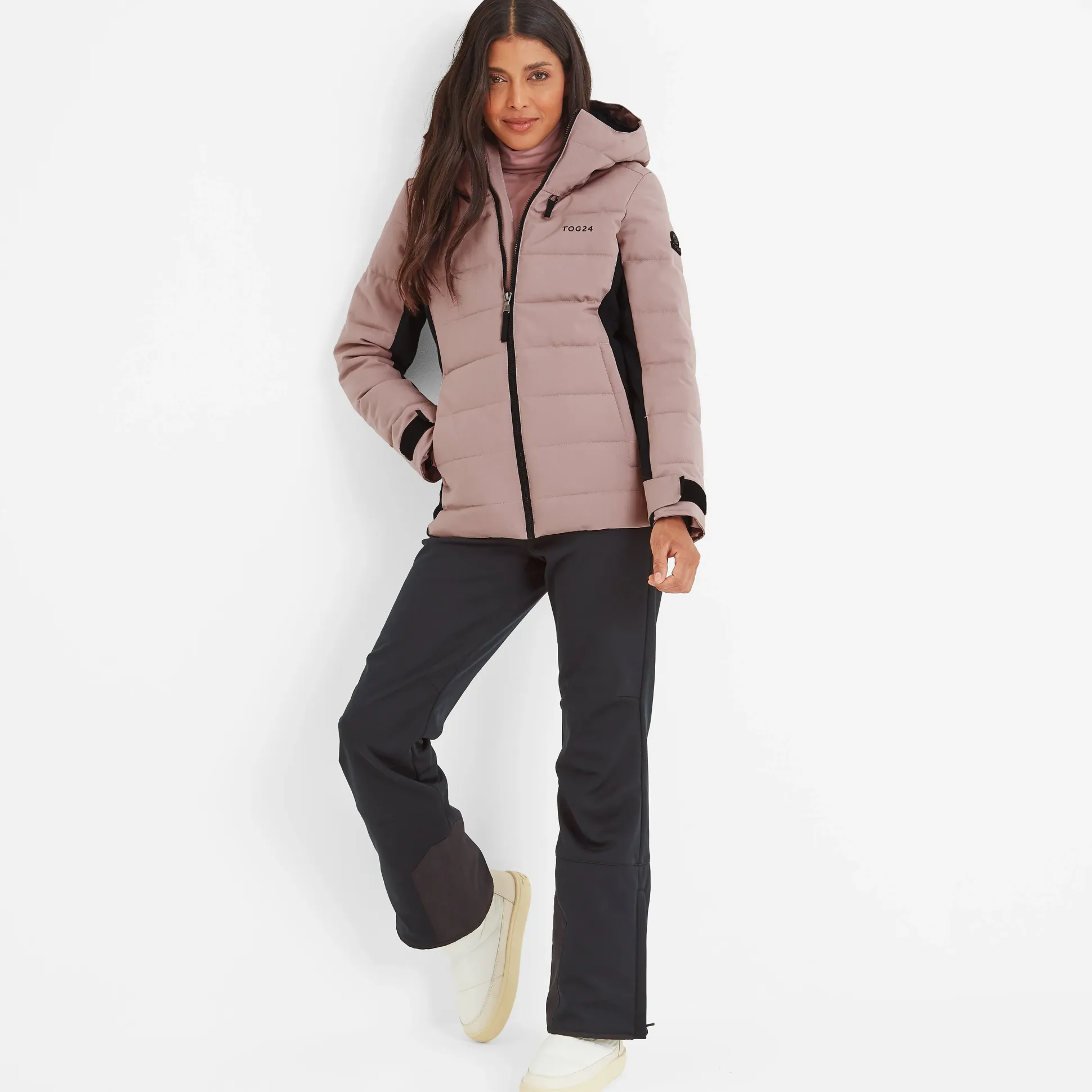 Vermont Womens Ski Jacket - Black/Faded Pink