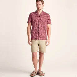 Wallsend Mens Short Sleeve 100% Cotton Supersoft Shirt - Redwood