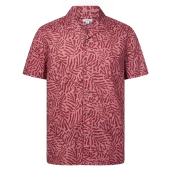 Wallsend Mens Short Sleeve 100% Cotton Supersoft Shirt - Redwood