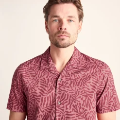 Wallsend Mens Short Sleeve 100% Cotton Supersoft Shirt - Redwood