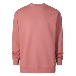 Warren Mens Relaxed Fit 100% Cotton Heavyweight Sweat - Redwood