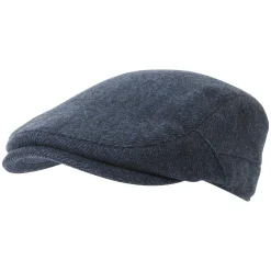 Weighton Knit Flat Cap - Blue Marl
